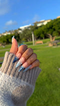blue stiletto