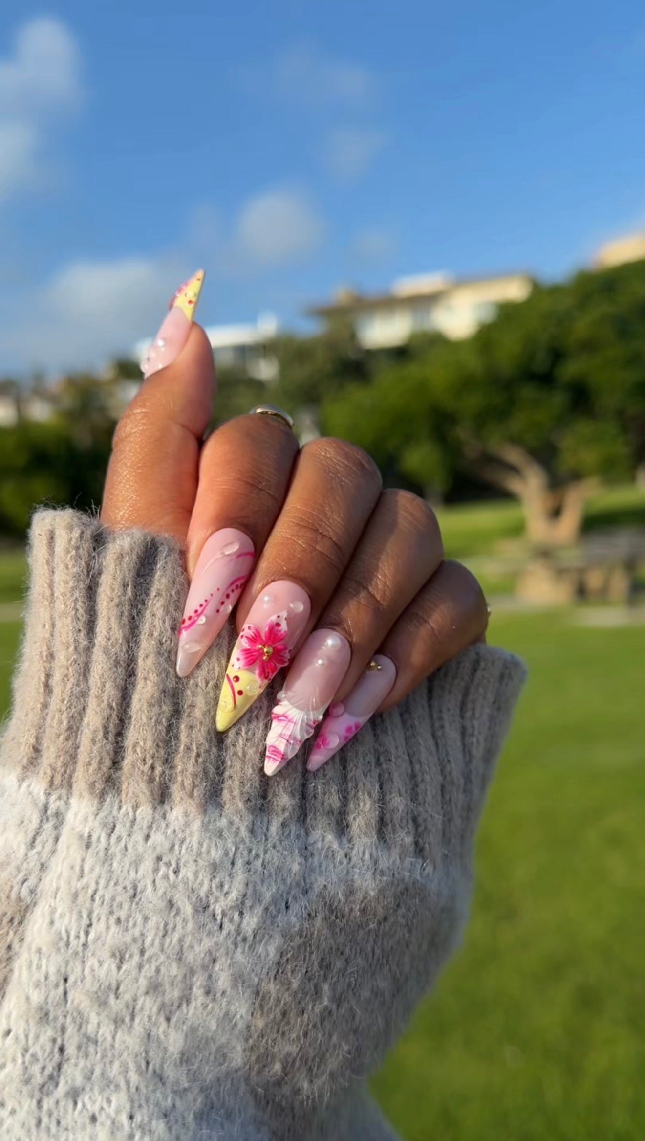 pink ocean stiletto