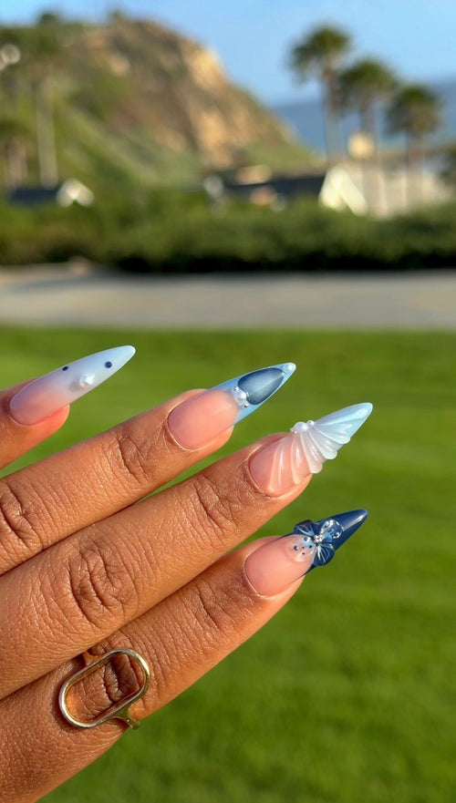 blue stiletto